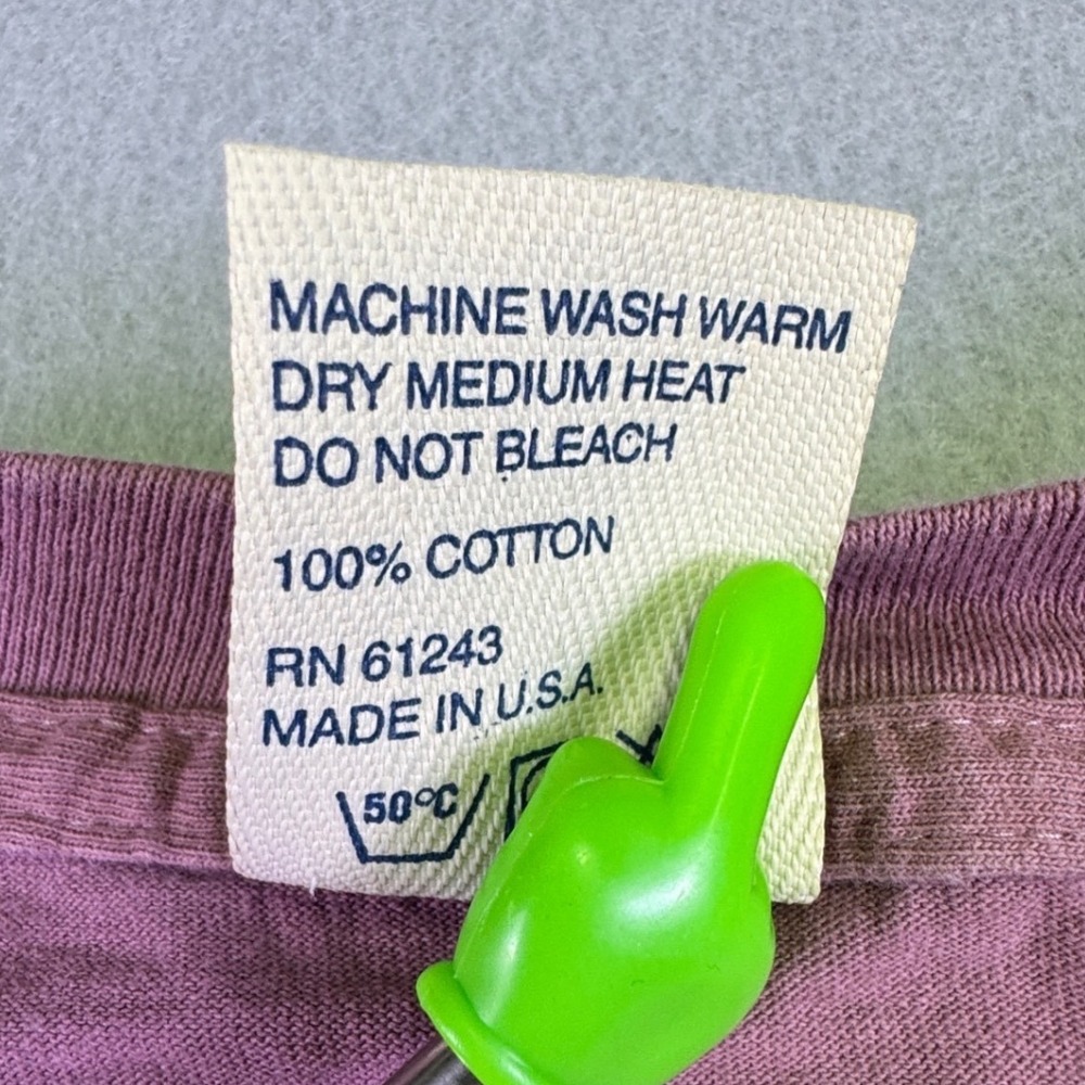 Vintage Alore Hallmark Puff Print T-Shirt XL Purple Made in USA Single Stitch - Picture 5 of 6
